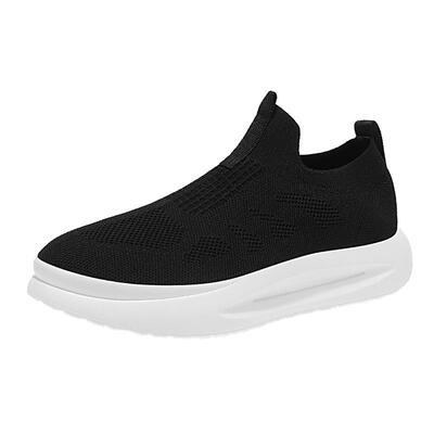 莆田男鞋夏季飞织网面透气网鞋男士轻便软底休闲百搭一脚蹬袜子鞋