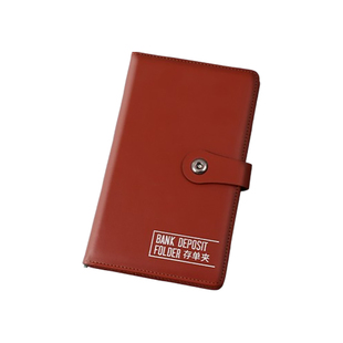 存单收纳本存单夹定期存款单存折存单支票银行多功能存折卡一体包大容量便携活页防水票据夹发票夹收纳袋多层