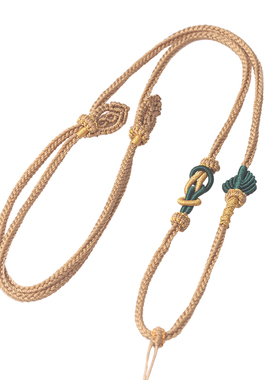 diy貔貅翡翠手编酒窝花结吊坠绳
