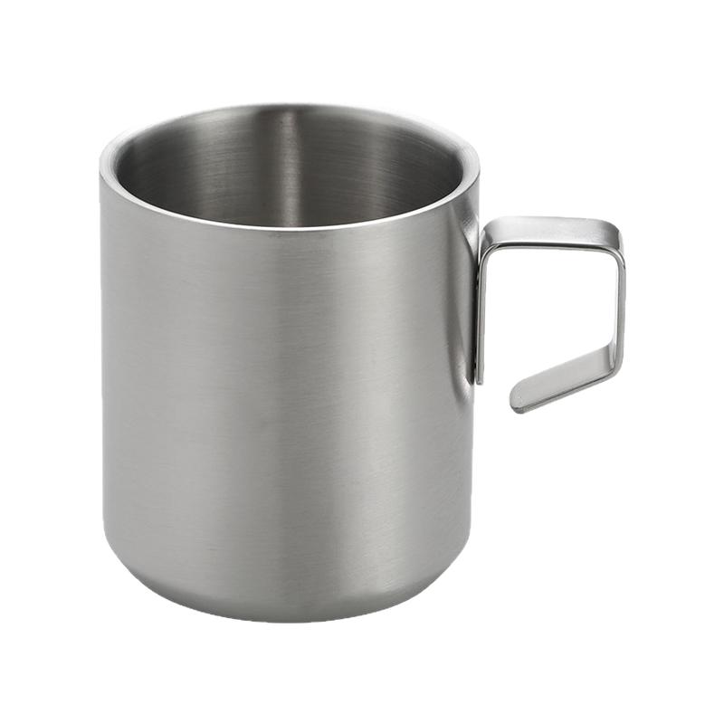 304不锈钢双层儿童杯子幼儿园宝宝防烫水杯韩式茶杯咖啡杯牛奶杯
