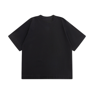 SAINT MASTER匹马棉新款宽松夏季潮流纯棉男纯色圆领短袖t恤半袖