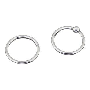 Shinma医用钛钢耳环唇环鼻中隔环银色黑色无缝卡扣环经典基础款