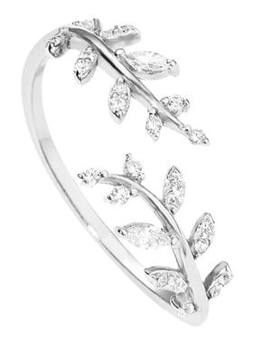 chomelkinsey树叶子女开口戒指