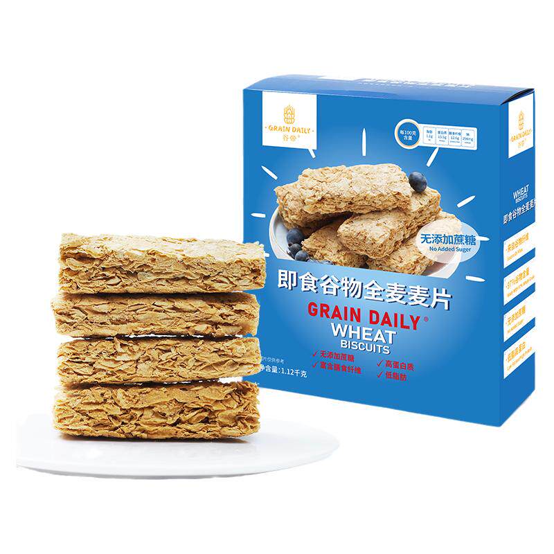 谷带即食全麦脆谷物加蔗糖无糖精