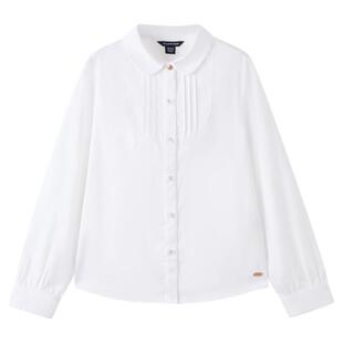 【棉】eland kids衣恋童装女童衬衫26年春季新品翻领长袖上衣