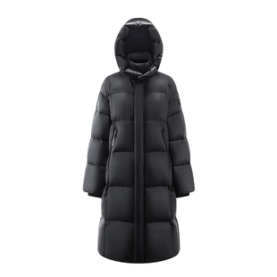 艾莱依【宋佳同款】户外长款鹅绒服2025新款环形枕时尚男女羽绒服