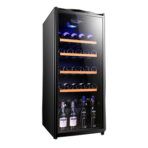 AUX/奥克斯JC-215AD大容量恒温红酒柜家用冰吧小型茶叶透明冷藏柜