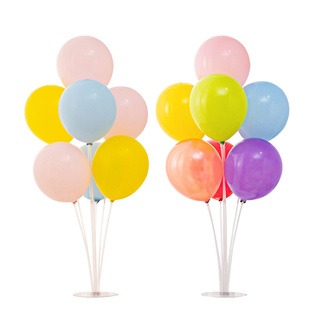 多巴胺马卡龙气球加厚防爆批发儿童生日场景装饰商场活动布置彩色