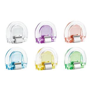 彩色夹透明小夹子趣味万能夹学生专用试卷夹多功能办公用创意资料文件收纳票据夹迷你高颜值无痕边角夹封口夹