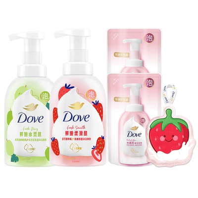 【孙颖莎同款】多芬果奶沐浴露绵密泡泡草莓青提果酸滋润保湿焕亮