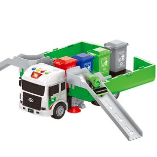 超大号仿真垃圾车城市环卫车工程清运分类桶儿童宝宝玩具男孩3岁4