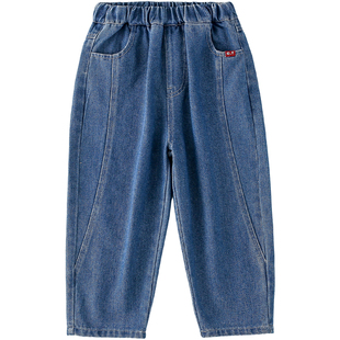 【加绒】棉花堂女童牛仔裤防褪色儿童保暖长裤秋冬中大童加绒裤子