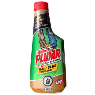 高乐氏液体毛发分解堵塞管道疏通剂plumr通下水道家用卫生间清洁