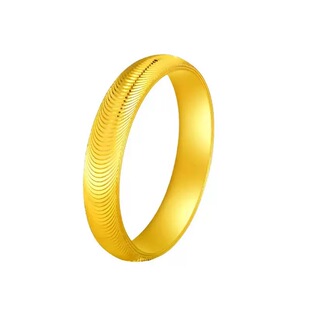 古法传承999金包银猫眼戒指闪亮爆款经典实心对戒女24K情侣送礼物