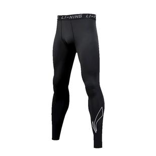 李宁紧身裤男高弹训练裤压缩裤长弹秋冬运动跑步长裤篮球速干健身