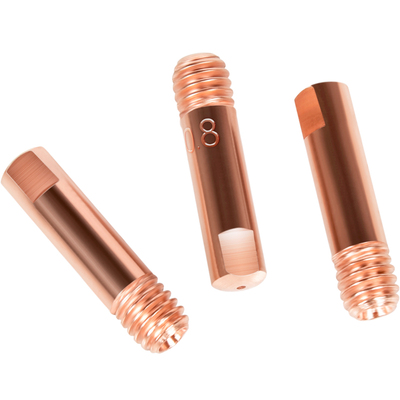 无气二保焊枪导电嘴25mm长度紫铜