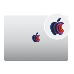 艺贴进口铸造级带导气槽 春季发布会 适用苹果电脑Macbook Air/Pro logo遮瑕贴纸保护挡划痕个性贴 一份2枚装