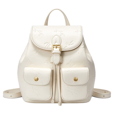 NU纽芝兰口袋双肩包女式2026新款通勤大学生书包高级感大容量背包