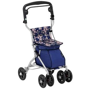 日本特高步TacaoF老人手推车老年买菜购物车助步助行车轻便可折叠