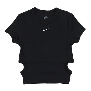 酷动城 Nike Chill 女子速干短款后背镂空紧身运动短袖T恤HJ0720