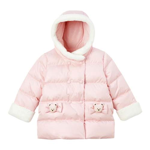 PawinPaw卡通小熊童装秋冬女宝宝保暖舒适防风儿童羽绒服