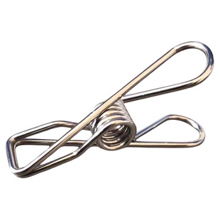 304不锈钢夹子防风线夹晒晾衣架夹封口小夹裤夹多功能强力弹簧夹