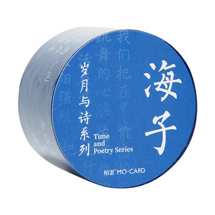 小日子不翻篇 岁月与诗文字手帐素材 文创贴纸三毛海子和纸胶带