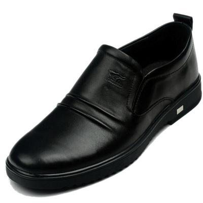 牛皮休闲鞋男鞋子正品懒人鞋驾车