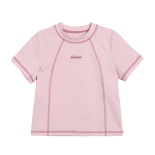 NORNOR陈大猪女童短袖t恤新款防晒凉感夏季速干透气儿童休闲上衣