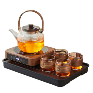 煮茶壶煮茶器新款加厚玻璃耐高温烧水泡茶白茶电陶炉煮茶炉套装