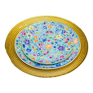 碗碟组合家用陶瓷碗盘菜盘米饭碗2025新款珐琅彩餐具套装中式汤碗