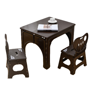 瀛欣家用折叠小桌子便携式学习书桌塑料加厚儿童宝宝写字套装桌椅