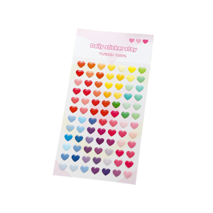 韩国BONITO爱心闪烁滴胶细闪贴纸 ins高颜值手帐素材手机壳装饰