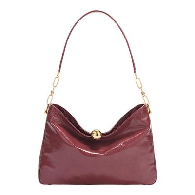 SFERASOFT牛皮漆皮中号单肩包