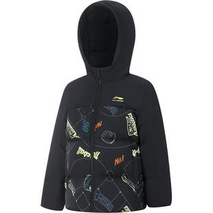 李宁小童防泼水羽绒服宝宝外套男孩新款男童装女加厚保暖冬季冬装