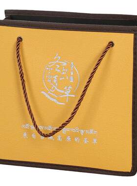 仿皮革虫草礼品袋批发定制手提袋