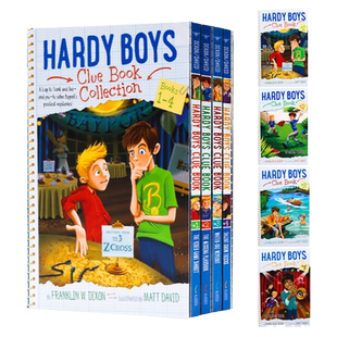 Hardy Boys Clue Book 哈迪男孩线索系列1-4册 英文原版进口图书 少年探险英语阅读故事书 儿童初级章节桥梁书 小说