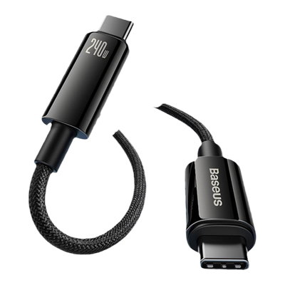 倍思240w双Typec数据线