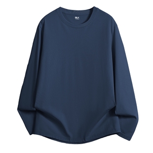 班尼路S&K男士长袖t恤2026春季新款重磅纯棉圆领打底衫磨绒内搭A