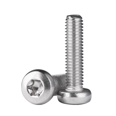 国标GB2672 304不锈钢盘头圆头梅花防盗螺钉M2M2.5M3M4M5M6*3-30