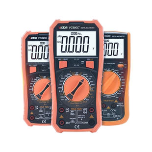 胜利数字万用表VC890D/890C+ 测温背光VC890E防烧 关机新增2000uF
