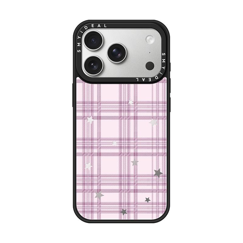 适用苹果17手机壳iphone17Promax保护套16plus不撞款女新款15可爱14pro镜面防摔13格子星星12外壳高级感好看
