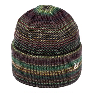 韩国代购NEWERA纽亦华2025冬季男女滑雪保暖防寒针织冷帽渐变黄绿