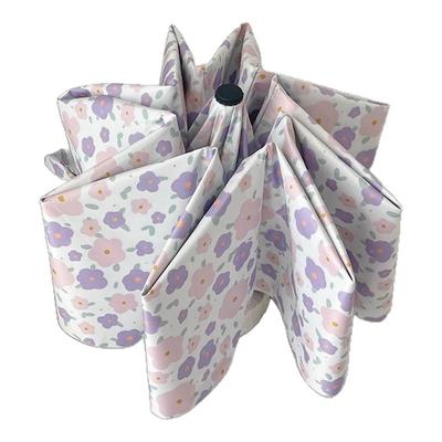 高级感超轻小碎花自动雨伞女