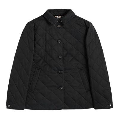 【雅格狮丹】女简约翻领棉服外套