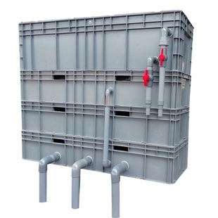 鱼池过滤器室外大型滴流过滤箱带沉淀仓水净化系统自制周转箱锦鲤