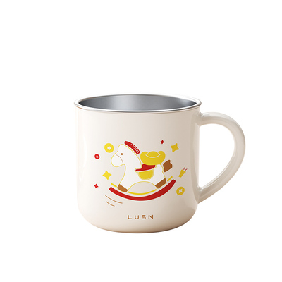 如山316L敞口不锈钢牛奶杯