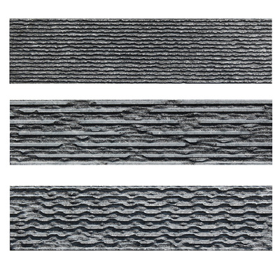 天然流水石背景墙一体成型非胶粘