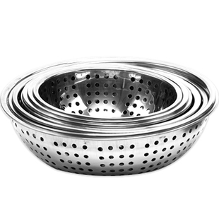 不锈钢洗菜盆淘米沥水篮水果盆淘米筛菜篮子家用厨房盆子大孔漏盆