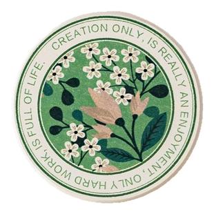 绿色花园硅藻泥套装高级感轻奢吸水隔热杯垫家用洗漱台桌面防滑